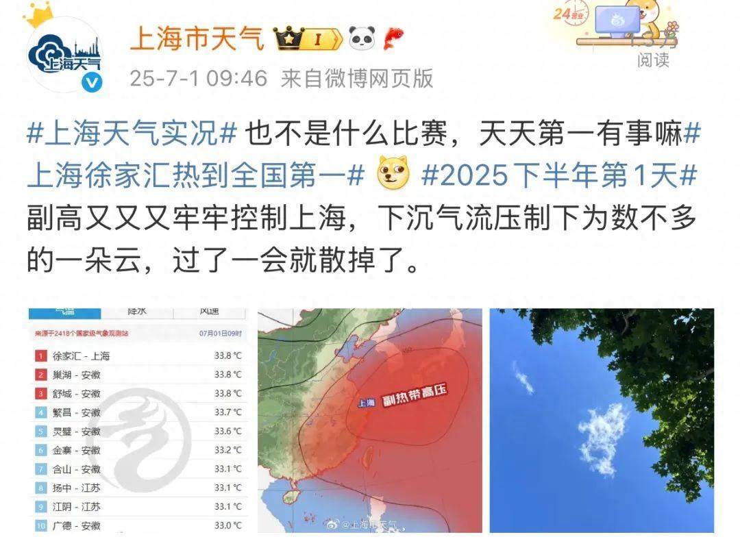 确认了：上海热到全国第一<strong></p>
<p>火币交易app</strong>！即将连续40℃高温警告
