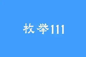 枚举111