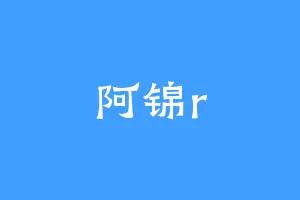 阿锦r