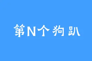 第N个狗趴