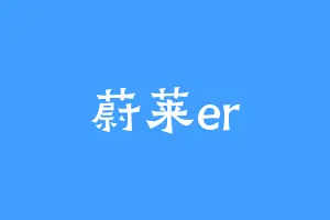 蔚莱er