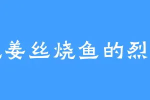 爱吃姜丝烧鱼的烈擎苍