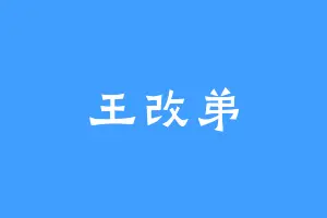 王改弟
