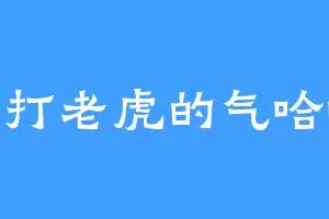 爱打老虎的气哈哈