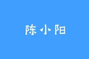 陈小阳