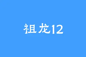 祖龙12