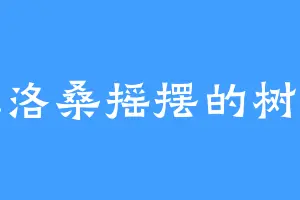 在洛桑摇摆的树懒